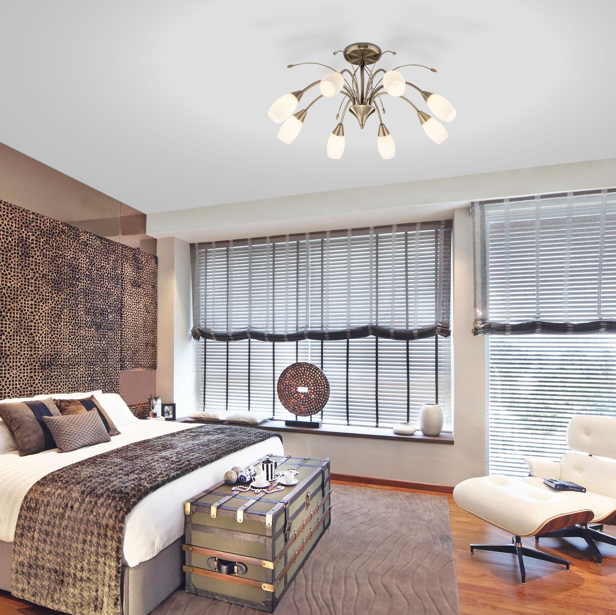 Люстра Eurosvet 30280/8 античная бронза