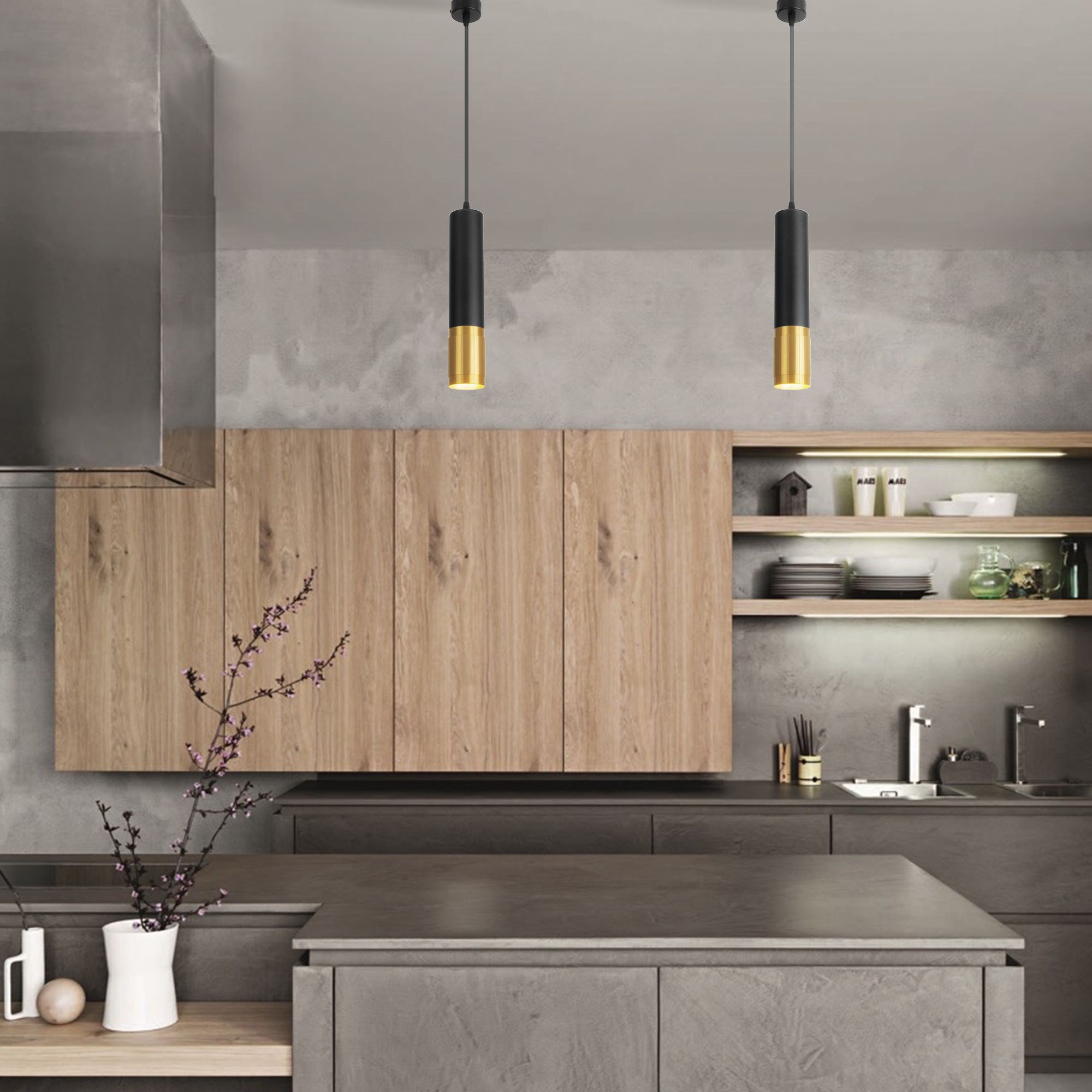 Люстра Eurosvet DLN108 GU10 черный/золото