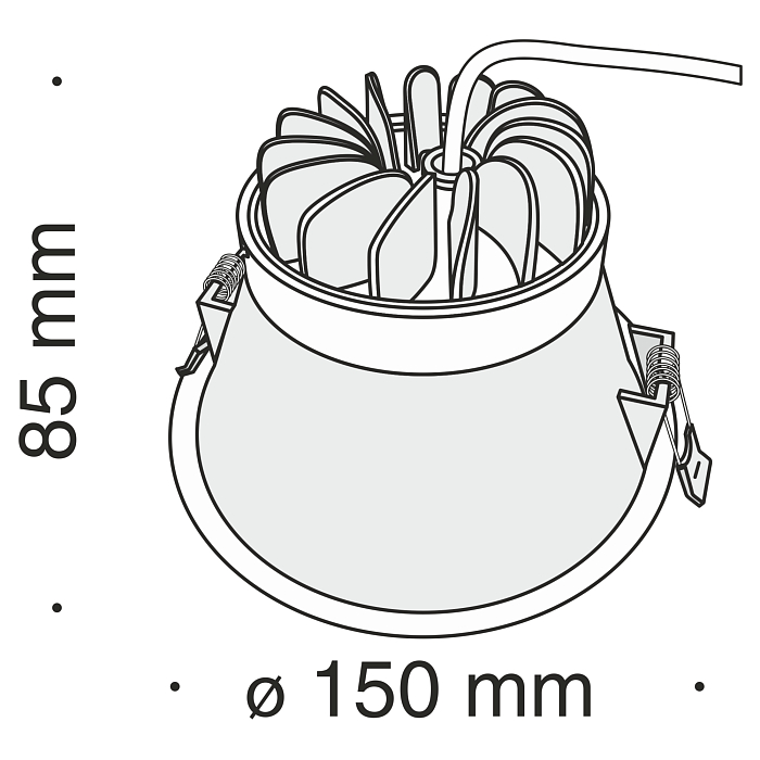 Светильник встраиваемый Technical DL039-L15W3K