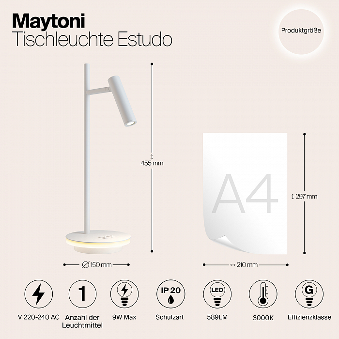 Настольная лампа для школьников Maytoni Z010TL-L8W3K