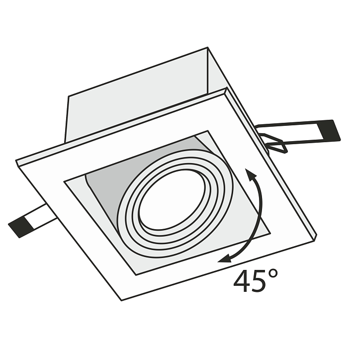Светильник встраиваемый Technical DL008-2-01-S