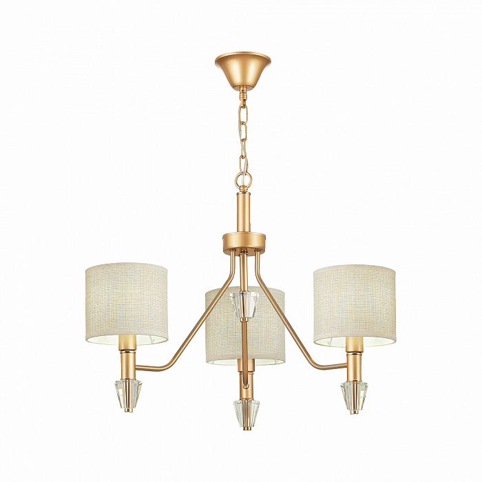 SLE107003-03 Светильник подвесной Золотистый/Бежевый E14 3*40W Светильник подвесная EVOLUCE SLE107003-03
