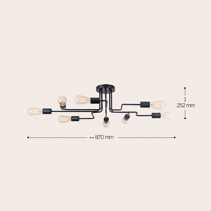 Светильник на штанге Maytoni T532CL-08B